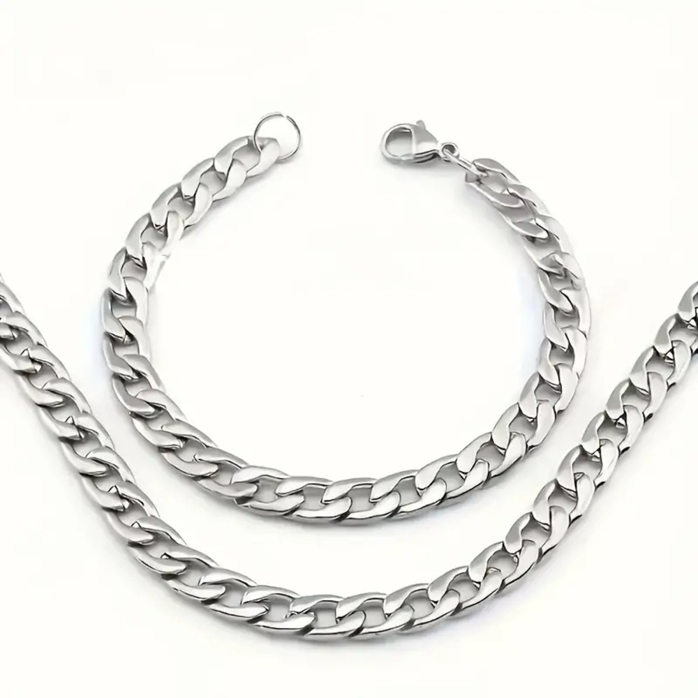2pcs/set Necklace and Bracelet Set, Classic Fashion
